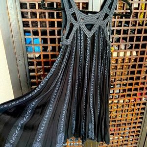 Free People black and grey dress